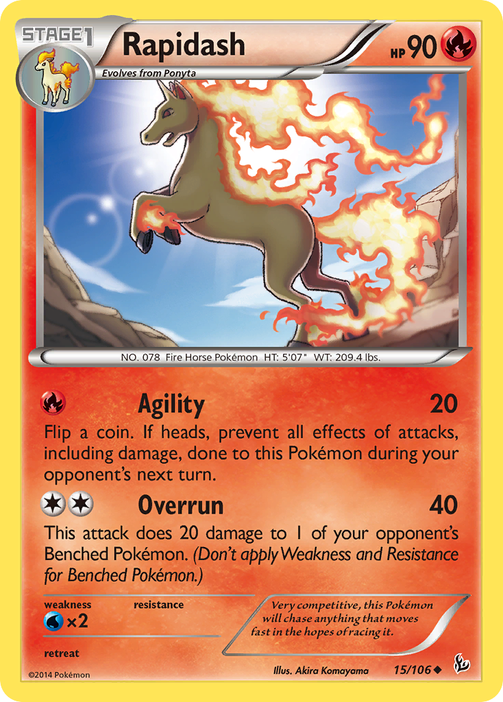 Rapidash (15/106) [XY: Flashfire] | Cracking-Singles