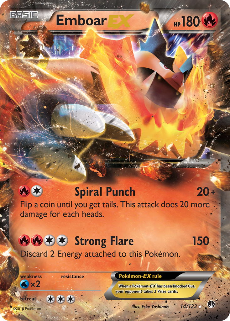 Emboar EX (14/122) [XY: BREAKpoint] | Cracking-Singles