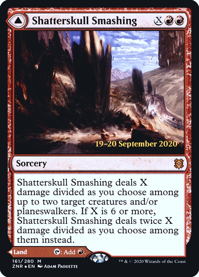 Shatterskull Smashing // Shatterskull, the Hammer Pass  [Zendikar Rising Prerelease Promos] | Cracking-Singles