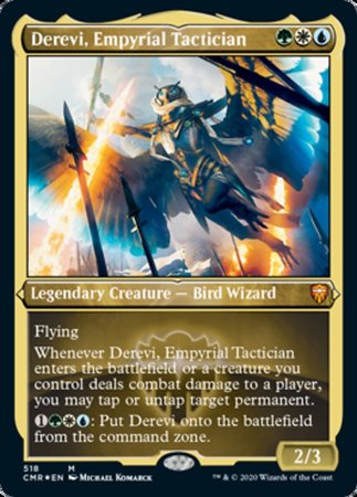 Derevi, Empyrial Tactician (Foil Etched) [Commander Legends] | Cracking-Singles