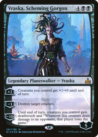 Vraska, Scheming Gorgon [Rivals of Ixalan] | Cracking-Singles