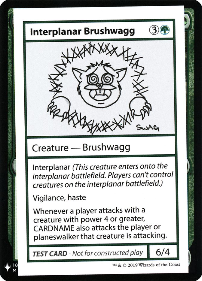 Interplanar Brushwagg [Mystery Booster Playtest Cards] | Cracking-Singles