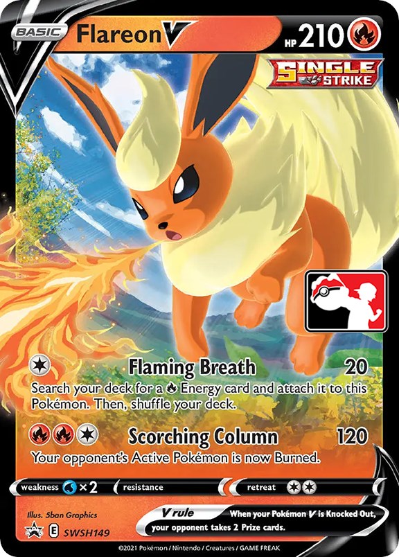 Flareon V (SWSH149) [Prize Pack Series One] | Cracking-Singles