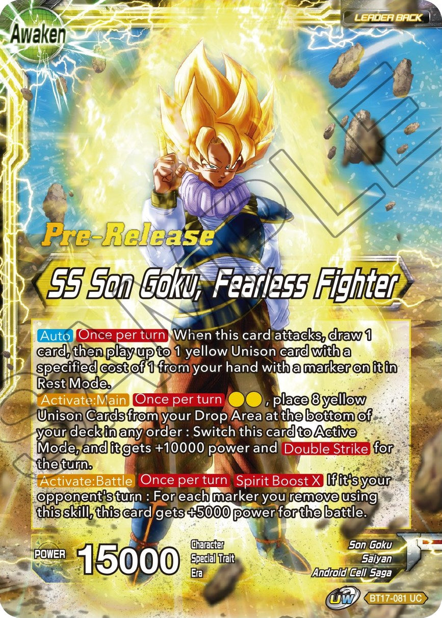 Son Goku // SS Son Goku, Fearless Fighter (BT17-081) [Ultimate Squad Prerelease Promos] | Cracking-Singles