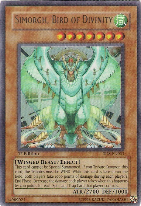 Simorgh, Bird of Divinity [SD8-EN001] Ultra Rare | Cracking-Singles