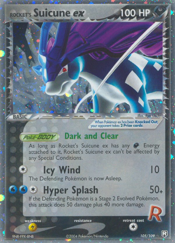 Rocket's Suicune ex (105/109) [EX: Team Rocket Returns] | Cracking-Singles