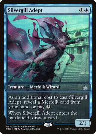 Silvergill Adept [Rivals of Ixalan Promos] | Cracking-Singles