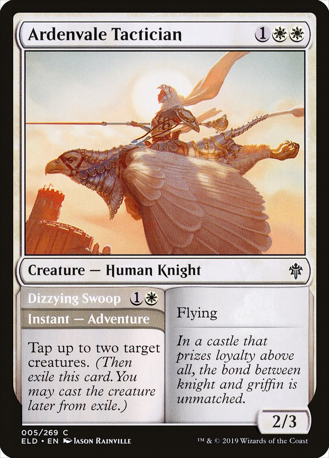 Ardenvale Tactician // Dizzying Swoop [Throne of Eldraine] | Cracking-Singles