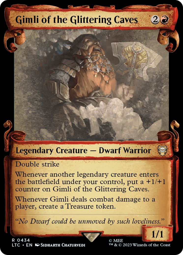 Gimli of the Glittering Caves [The Lord of the Rings: Tales of Middle-Earth Commander Showcase Scrolls] | Cracking-Singles