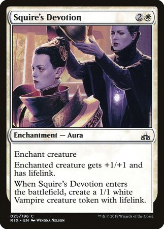 Squire's Devotion [Rivals of Ixalan] | Cracking-Singles