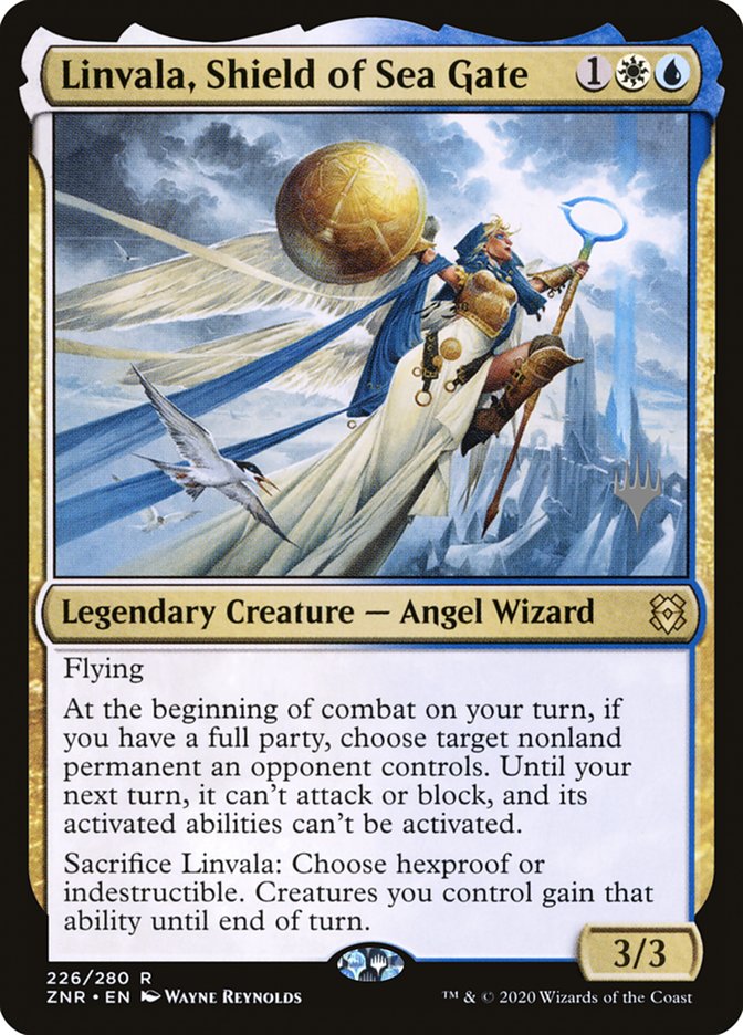 Linvala, Shield of Sea Gate (Promo Pack) [Zendikar Rising Promos] | Cracking-Singles