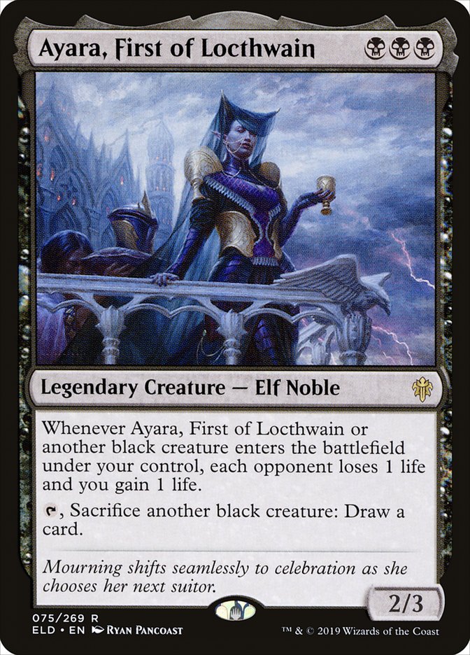 Ayara, First of Locthwain [Throne of Eldraine] | Cracking-Singles