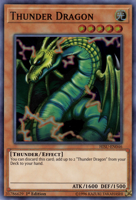 Thunder Dragon [HISU-EN046] Super Rare | Cracking-Singles