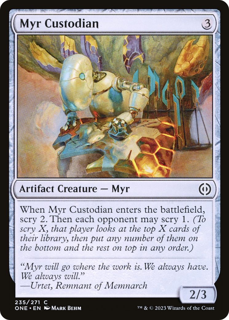 Myr Custodian [Phyrexia: All Will Be One] | Cracking-Singles