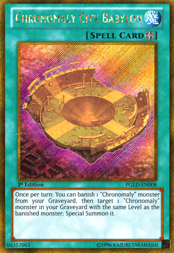 Chronomaly City Babylon [PGLD-EN008] Gold Secret Rare | Cracking-Singles