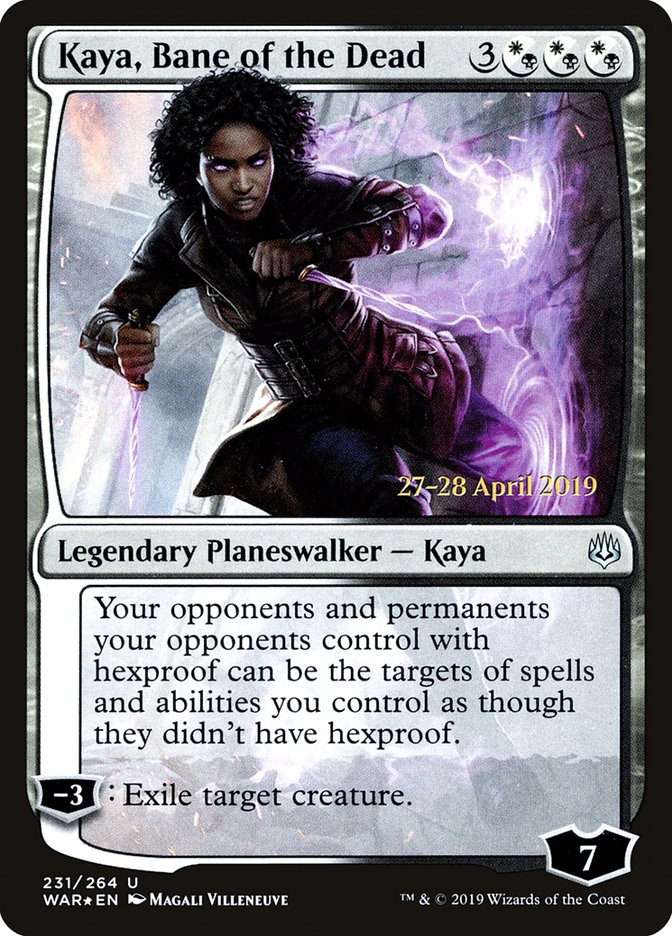 Kaya, Bane of the Dead  [War of the Spark Prerelease Promos] | Cracking-Singles