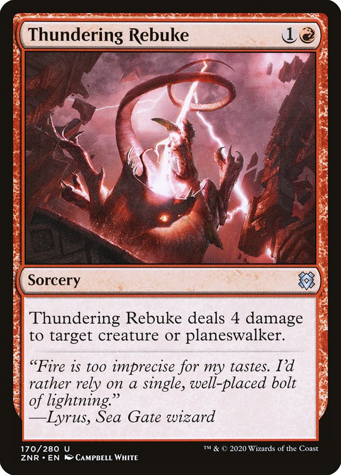 Thundering Rebuke [Zendikar Rising] | Cracking-Singles