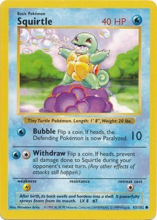 Squirtle (63/102) [Base Set Shadowless Unlimited] | Cracking-Singles