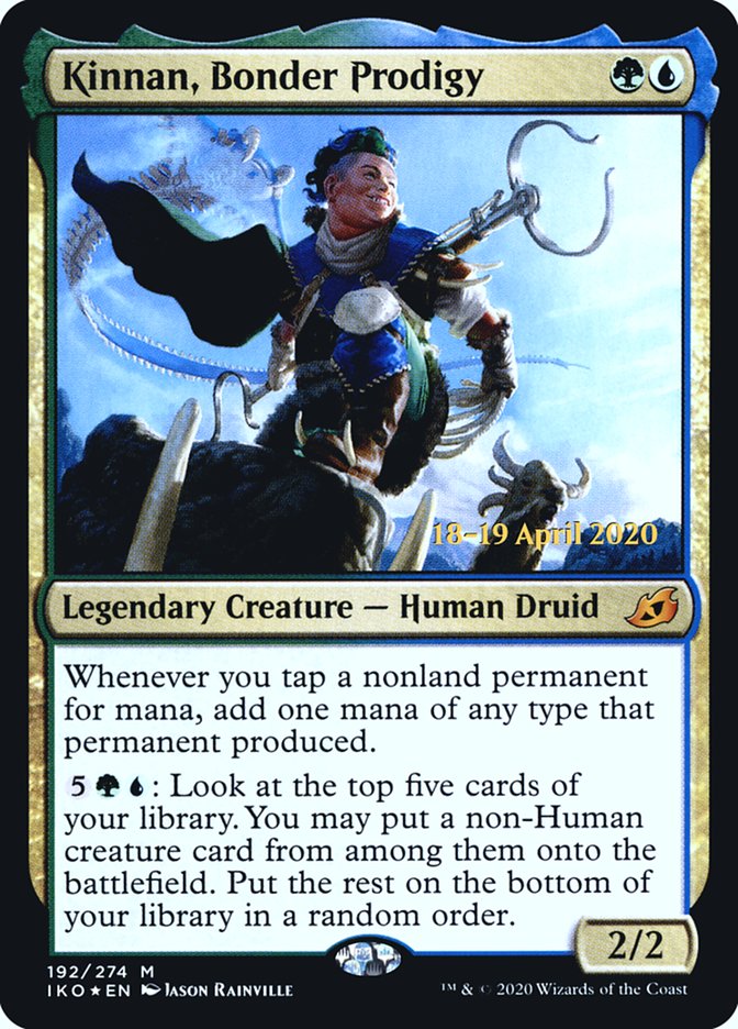 Kinnan, Bonder Prodigy  [Ikoria: Lair of Behemoths Prerelease Promos] | Cracking-Singles