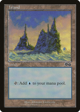 Island (337) [Urza's Saga] | Cracking-Singles