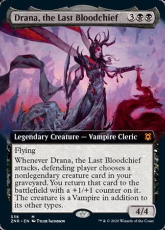 Drana, the Last Bloodchief (Extended Art) [Zendikar Rising] | Cracking-Singles