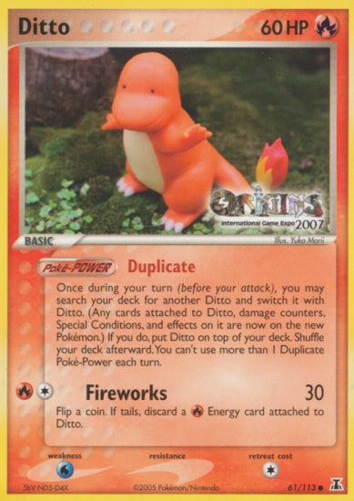 Ditto (61/113) (Origins Game Fair 2007) [EX: Delta Species] | Cracking-Singles