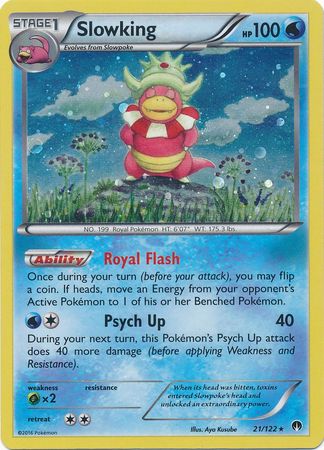 Slowking (21/122) (Cosmos Holo) [XY: BREAKpoint] | Cracking-Singles