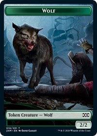 Wolf // Wurm (030) Double-sided Token [Double Masters Tokens] | Cracking-Singles