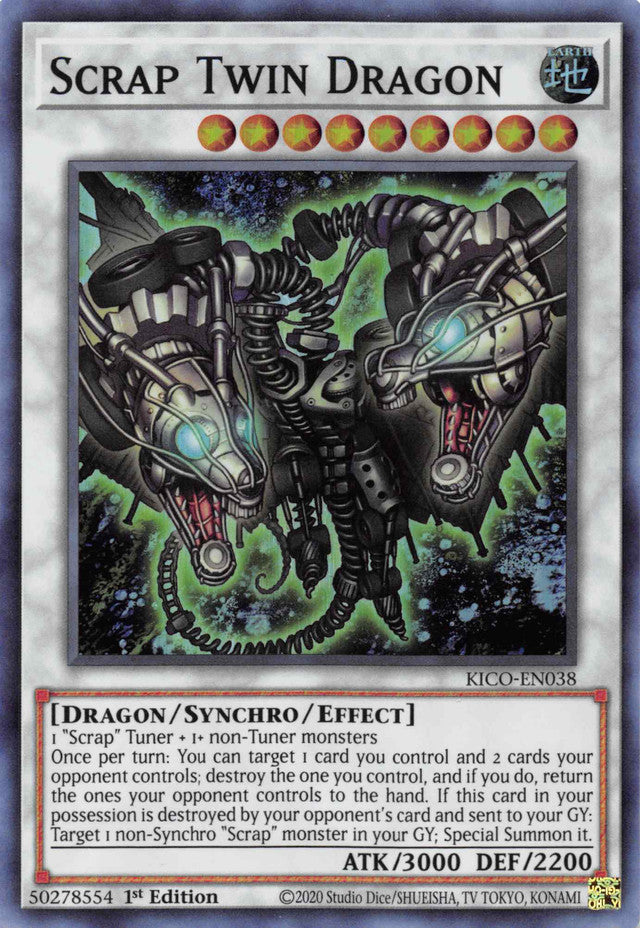 Scrap Twin Dragon [KICO-EN038] Super Rare | Cracking-Singles