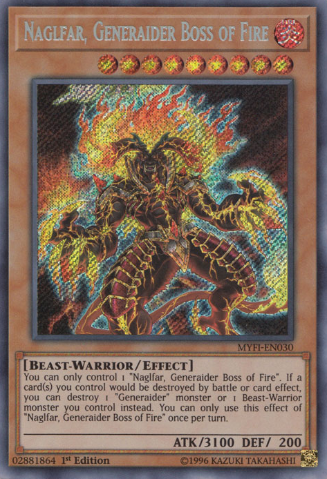 Naglfar, Generaider Boss of Fire [MYFI-EN030] Secret Rare | Cracking-Singles