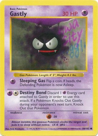 Gastly (50/102) [Base Set Shadowless Unlimited] | Cracking-Singles