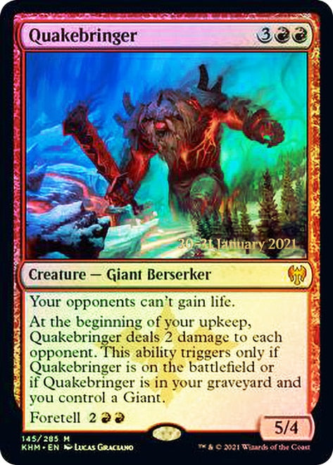 Quakebringer  [Kaldheim Prerelease Promos] | Cracking-Singles