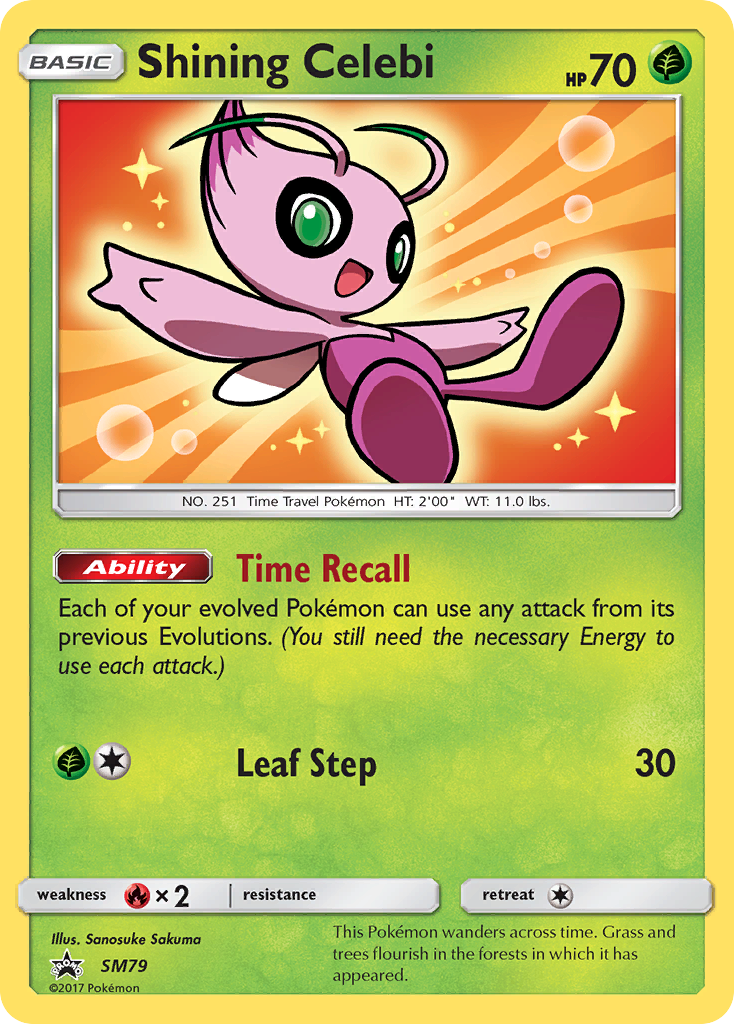 Shining Celebi (SM79) [Sun & Moon: Black Star Promos] | Cracking-Singles