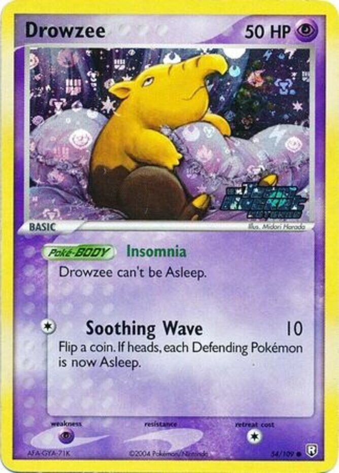 Drowzee (54/109) (Stamped) [EX: Team Rocket Returns] | Cracking-Singles