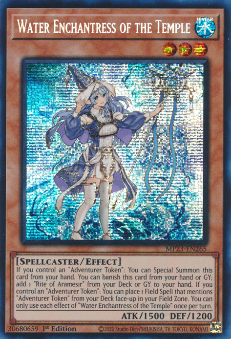 Water Enchantress of the Temple [MP23-EN265] Prismatic Secret Rare | Cracking-Singles