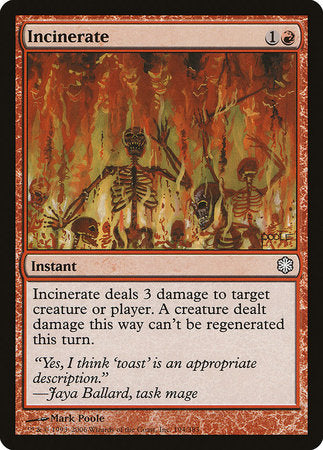 Incinerate [Coldsnap Theme Decks] | Cracking-Singles