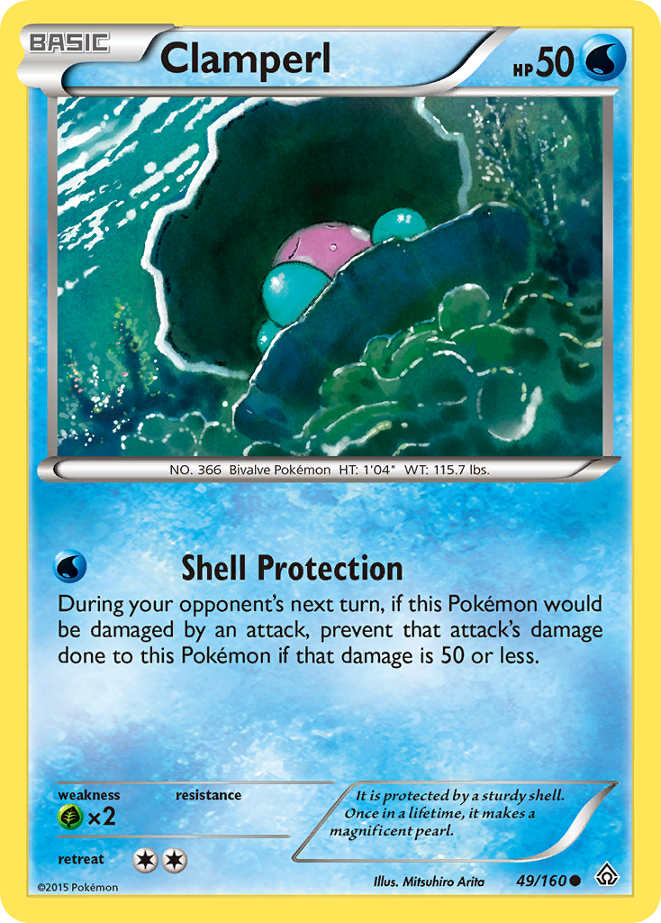 Clamperl (49/160) [XY: Primal Clash] | Cracking-Singles