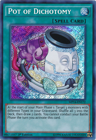 Pot of Dichotomy [MP14-EN172] Secret Rare | Cracking-Singles