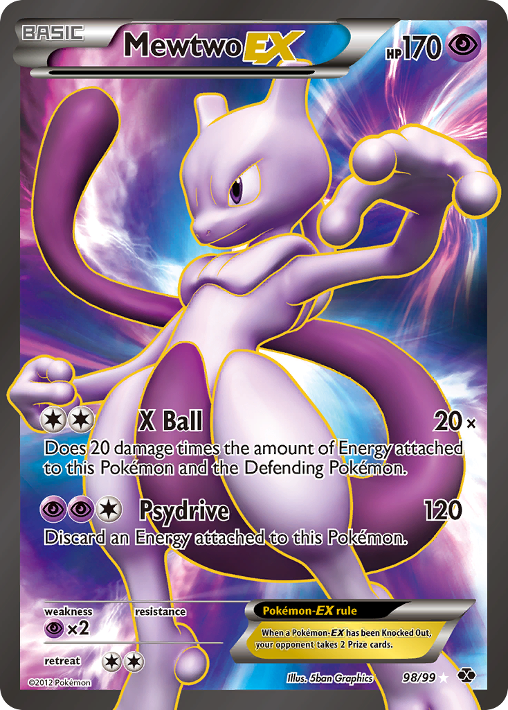 Mewtwo EX (98/99) [Black & White: Next Destinies] | Cracking-Singles