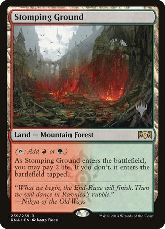 Stomping Ground [Ravnica Allegiance Promos] | Cracking-Singles