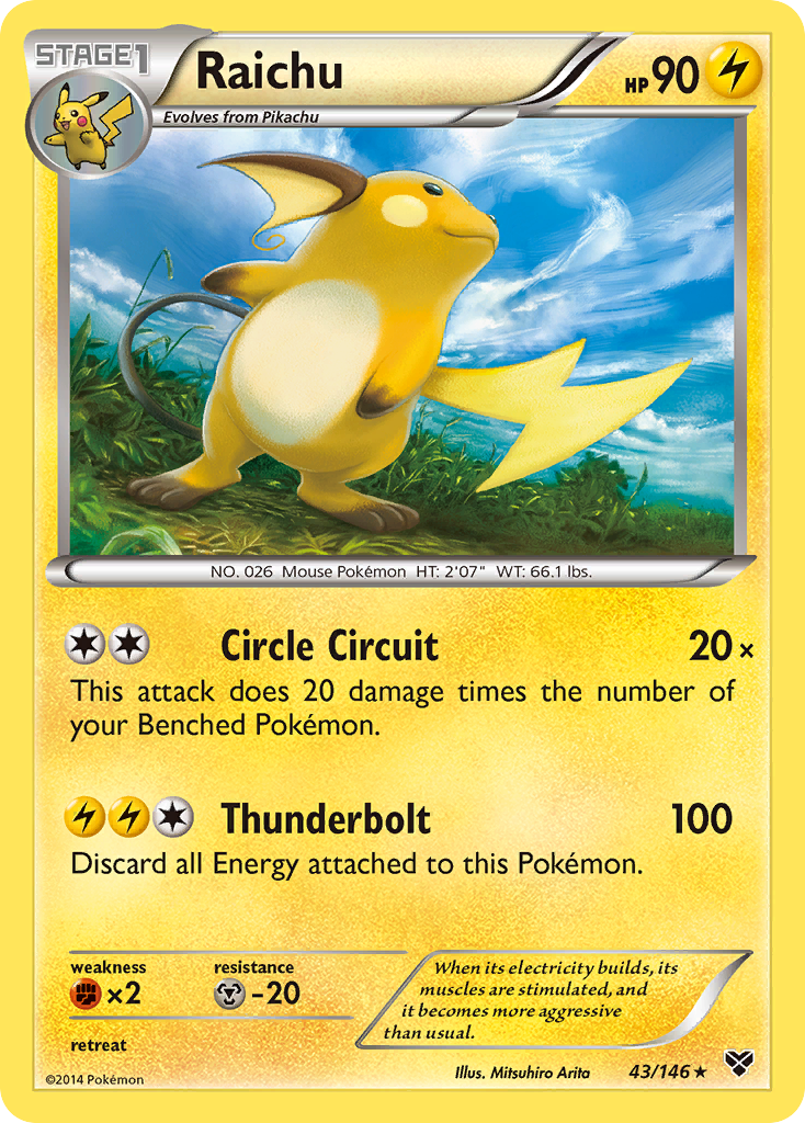 Raichu (43/146) [XY: Base Set] | Cracking-Singles