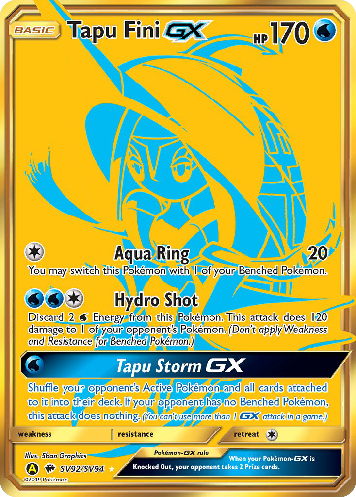 Tapu Fini GX (SV92/SV94) [Sun & Moon: Hidden Fates - Shiny Vault] | Cracking-Singles