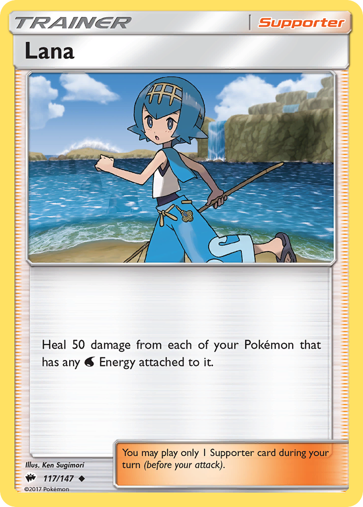 Lana (117/147) [Sun & Moon: Burning Shadows] | Cracking-Singles