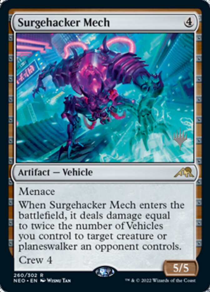 Surgehacker Mech (Promo Pack) [Kamigawa: Neon Dynasty Promos] | Cracking-Singles