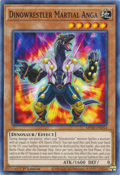 Dinowrestler Martial Anga [MP20-EN054] Common | Cracking-Singles