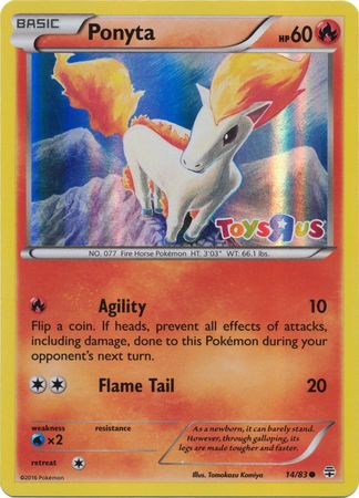 Ponyta (14/83) (Toys R Us Promo) [XY: Generations] | Cracking-Singles