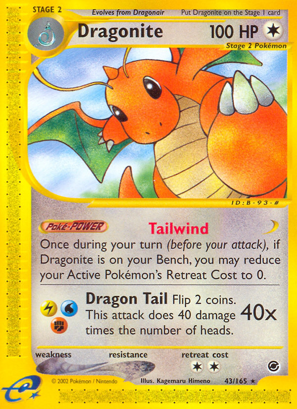 Dragonite (43/165) [Expedition: Base Set] | Cracking-Singles