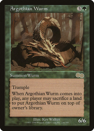 Argothian Wurm [Urza's Saga] | Cracking-Singles