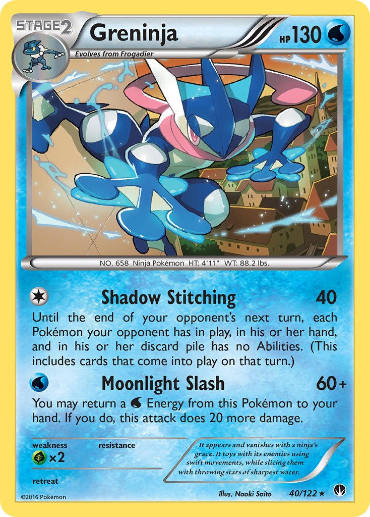 Greninja (40/122) (Theme Deck Exclusive) [XY: BREAKpoint] | Cracking-Singles