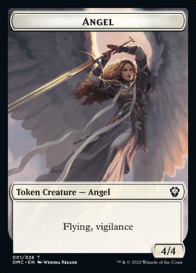 Kavu // Angel Double-sided Token [Dominaria United Commander Tokens] | Cracking-Singles